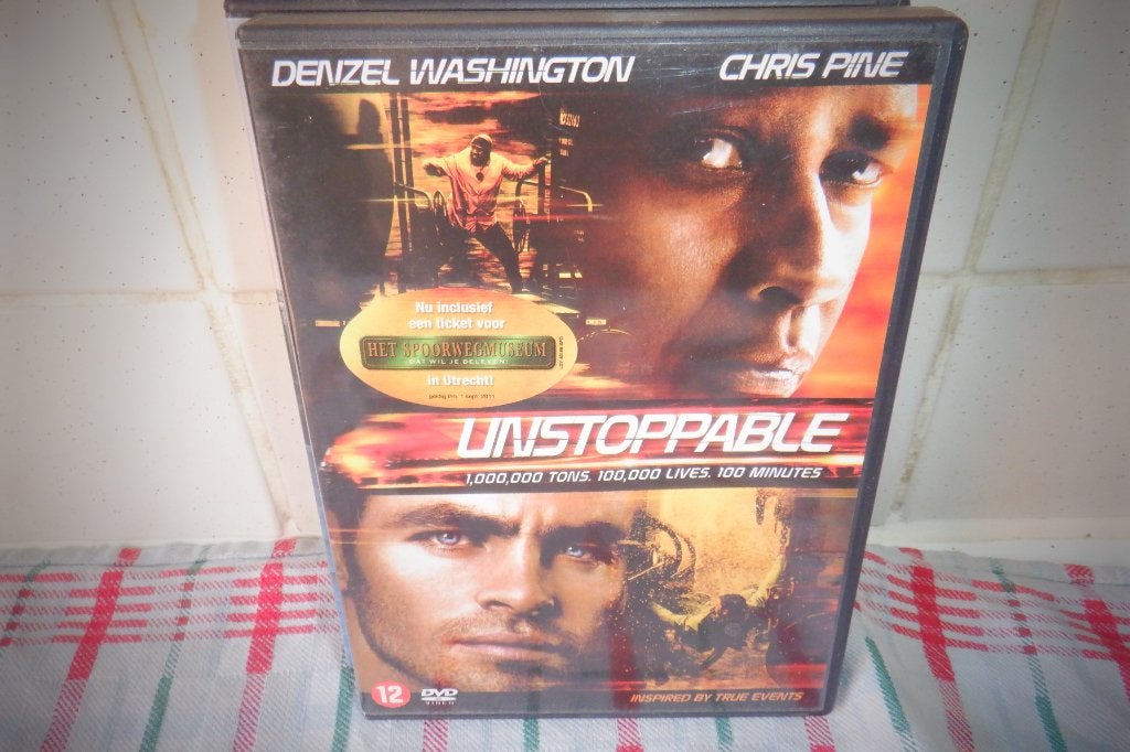 DVD Unstoppable(Denzel washington & Chris Pine), Nederlands, Actiethriller, Ophalen of Verzenden, Zo goed als nieuw