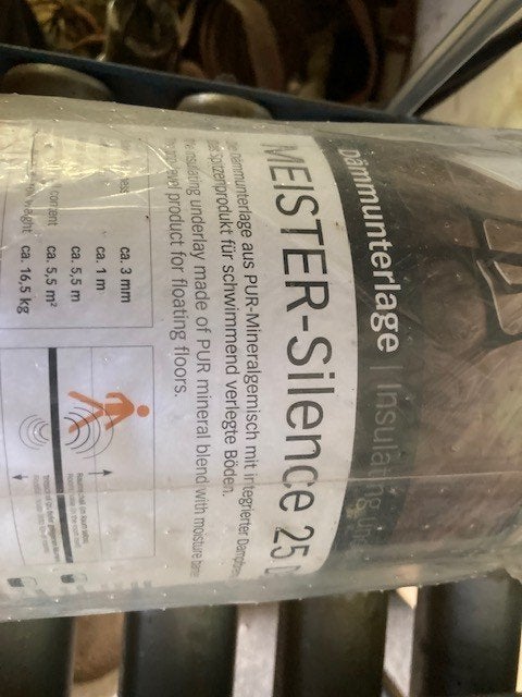 PARKET MEISTER UNDERFOIL 7,3 M² NEUF, Aggloméré, Synthétique, Enlèvement, 150 cm ou plus