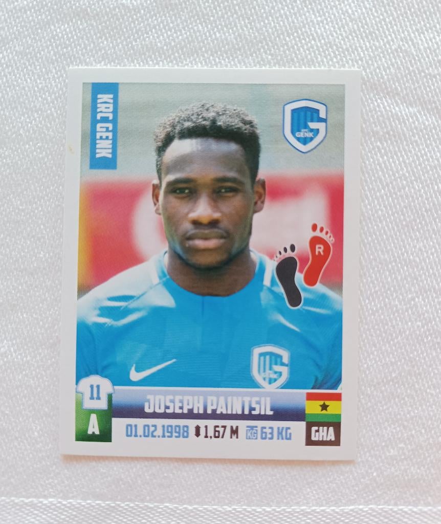 Autocollant Joseph Paintsil (rookie) - Pro League 2018-2019, Enlèvement ou Envoi, Comme neuf, Autocollant