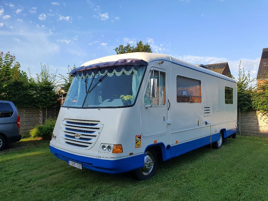 Amerikaanse camper Rexhall Airex uit 1995, Caravanes & Camping, Camping-cars, Siège de train, Réfrigérateur, Intégral, Diesel