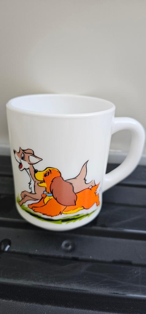 Mug Belle et le Clochard Dixan 80's, Collections, Enlèvement ou Envoi