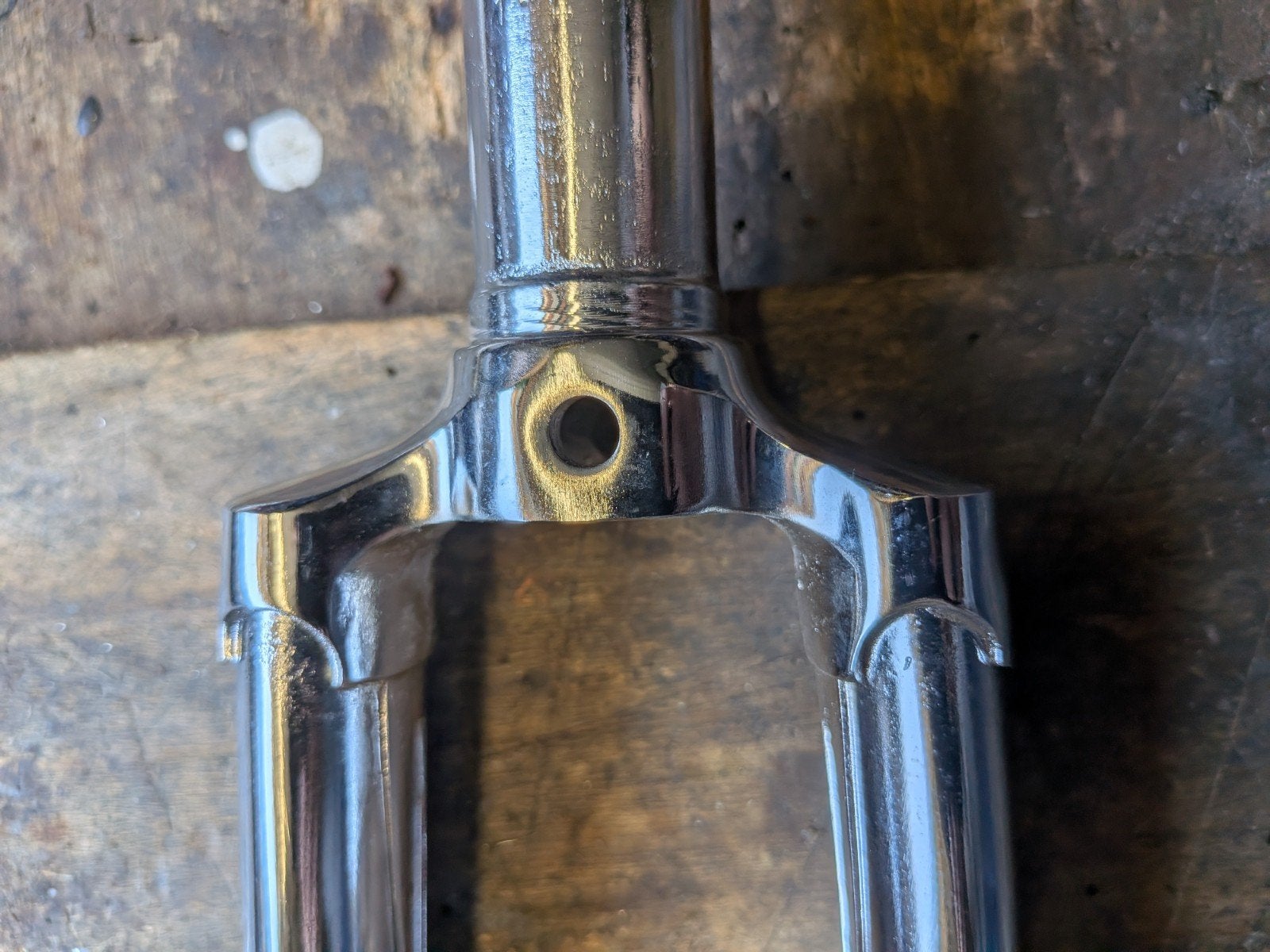 NOS vintage gechromeerde voorvork(en), Vélos & Vélomoteurs, Vélos Pièces, Enlèvement ou Envoi, Fourche avant
