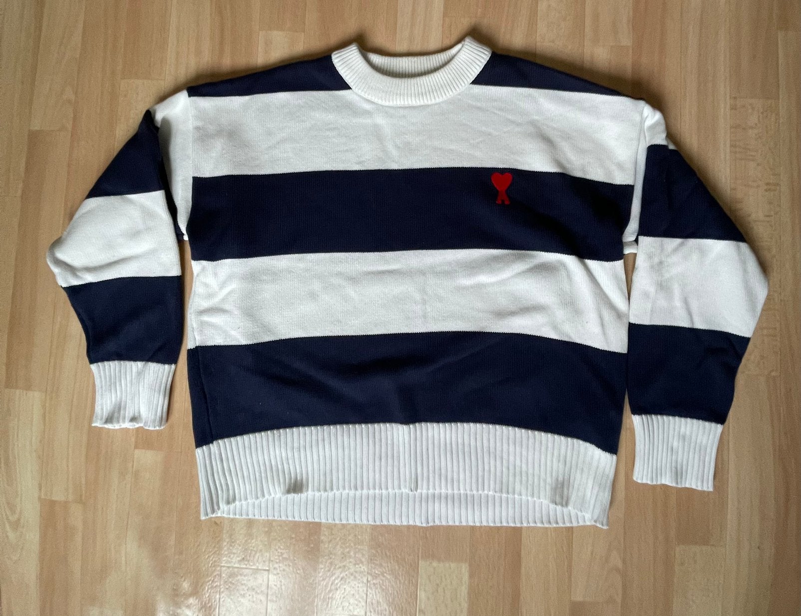 Ami trui, Verzenden, Zo goed als nieuw, Blauw, Trui of Vest