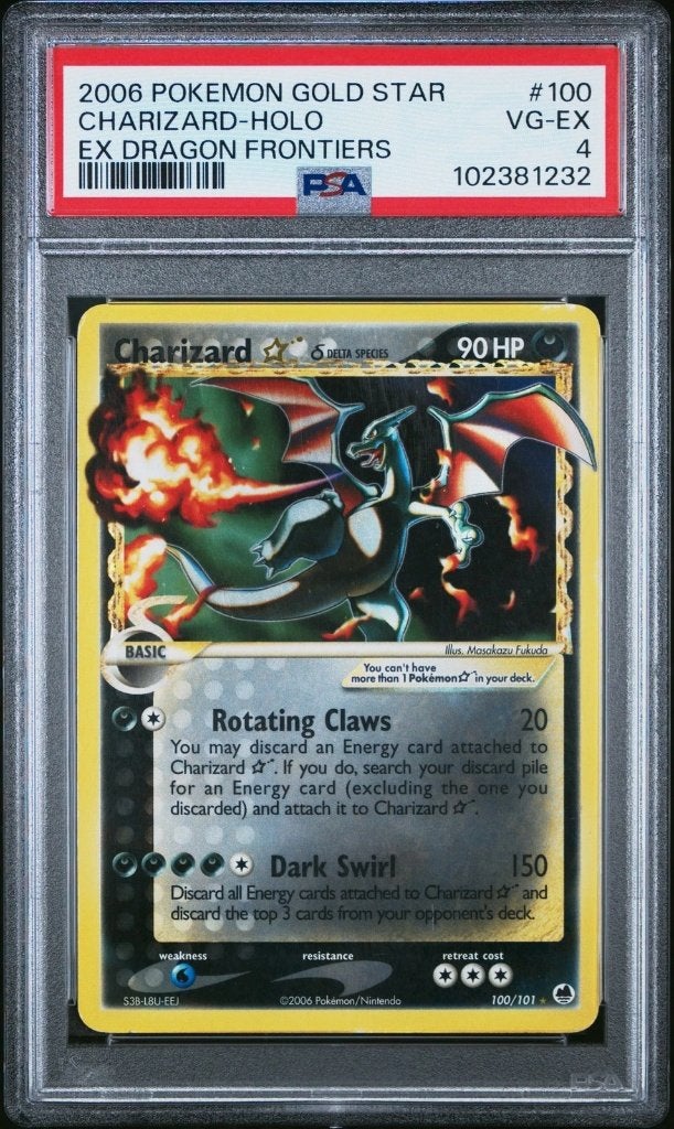 POKEMON EX DRAGON FRONTIERS CHARIZARD-HOLO PSA 4, Hobby en Vrije tijd, Verzenden, Nieuw, Losse kaart