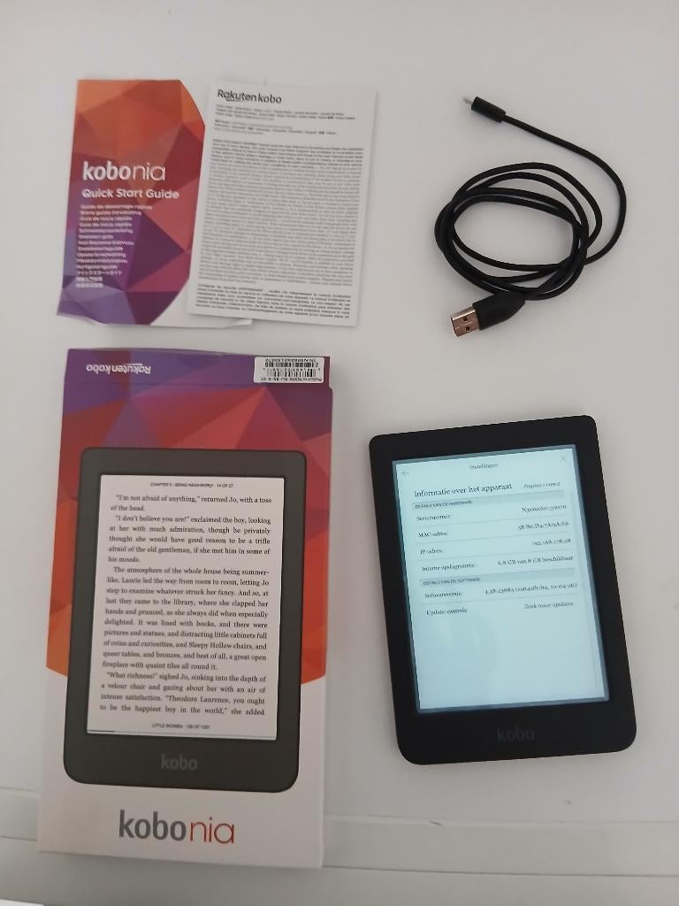 Kobonia ; 6 pouces ; 8 Go ; comme neuf ; 5 ans, Enlèvement ou Envoi, 8 GB, Kobo, Comme neuf