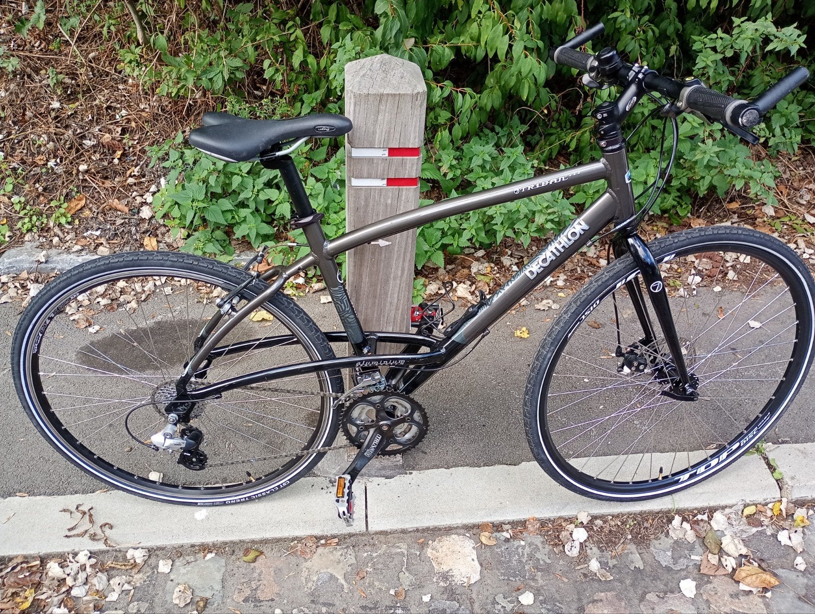 Vélo route Décathlon Triban Road 7, Autres marques, Aluminium, Comme neuf, Enlèvement