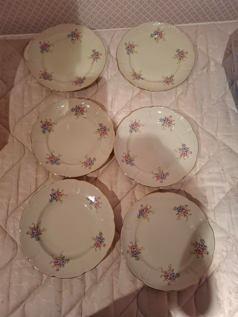 6 vintage borden, mosa maastricht, Antiek en Kunst, Ophalen