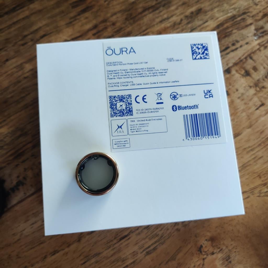 Oura Gen3 Horizon Rose Gold 7, Enlèvement ou Envoi