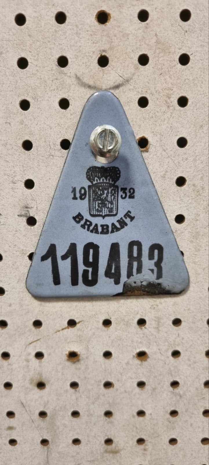Fietsplaat 1932, Verzamelen, Ophalen of Verzenden