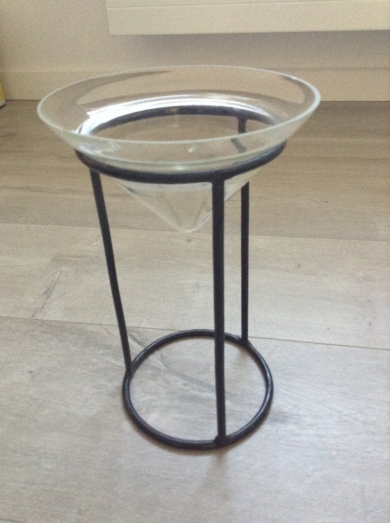 Decoratief statiefje met glas, Enlèvement ou Envoi, Utilisé, Autres couleurs, Verre