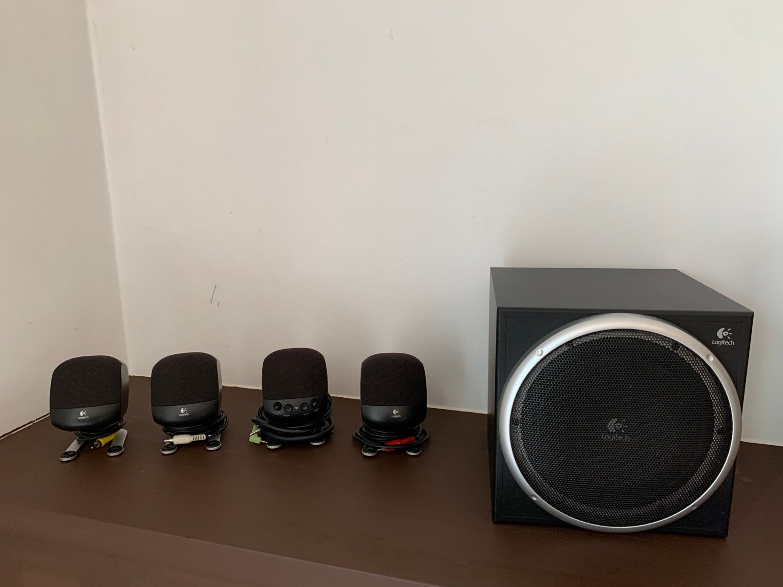 Logitech Z-540 4.1 speakerset met subwoofer  perfect werkend, Enlèvement, Utilisé