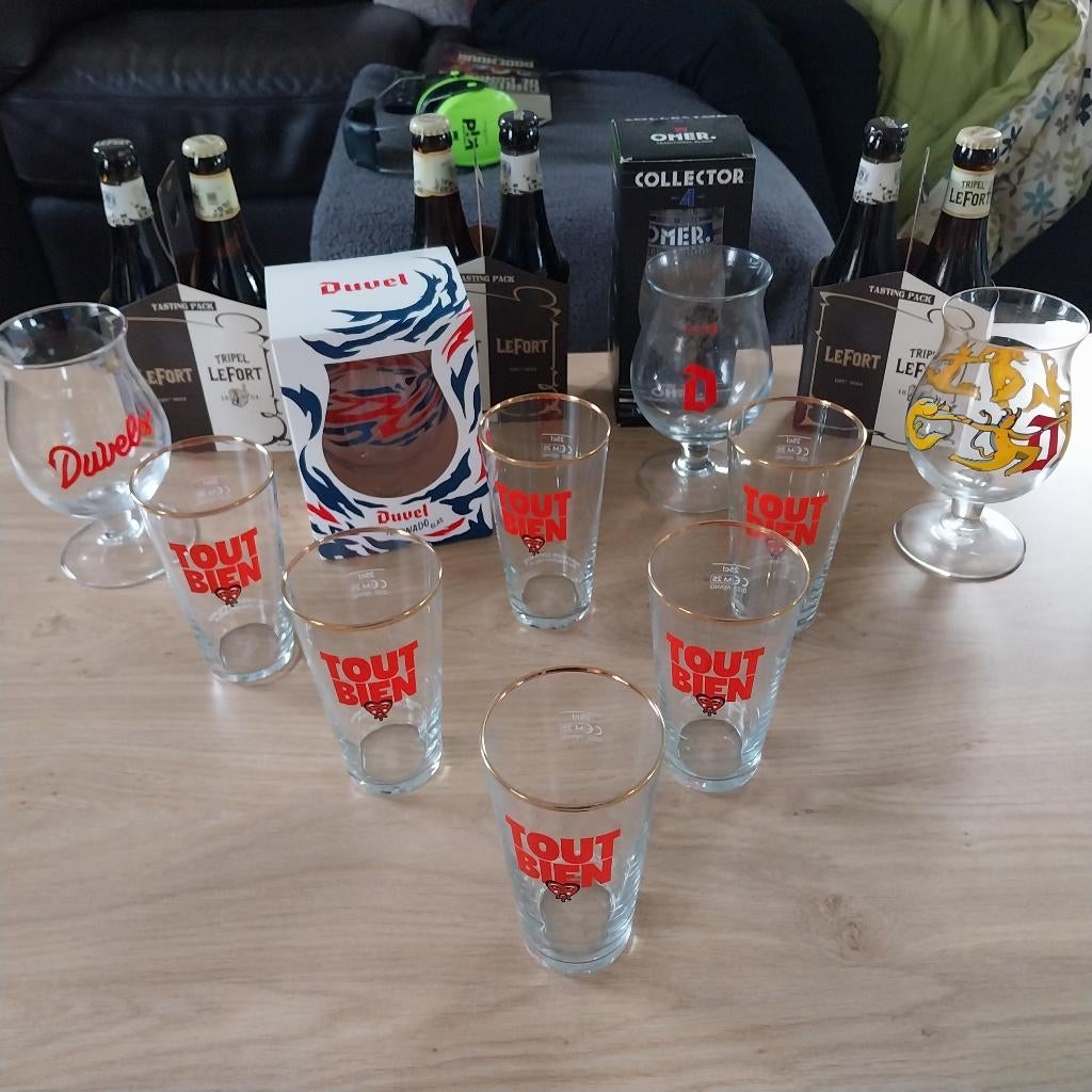 Duvel glazen + extra, Verzamelen, Ophalen, Duvel