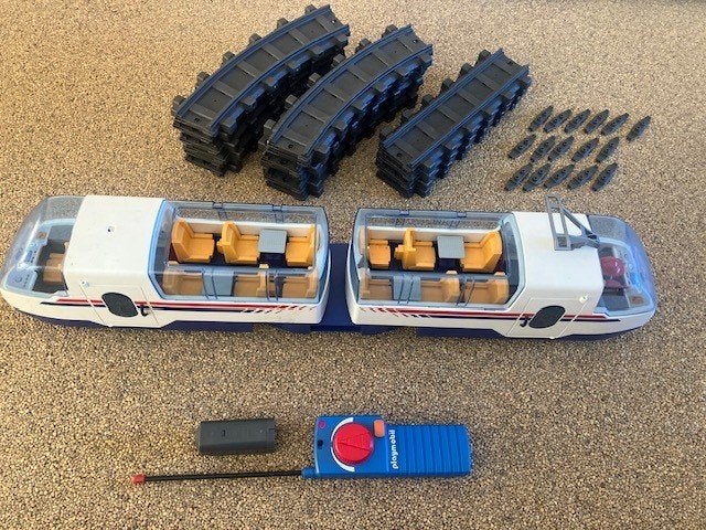 Prix de fête complet du set de train Playmobil 4016 !, Enlèvement ou Envoi, Autres séries, Kit complet, Utilisé