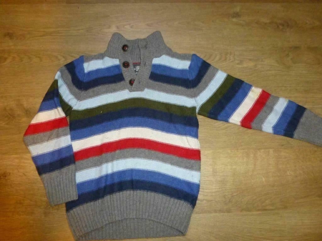 gekleurde wollen trui H&M maat 122 - 128, Enfants & Bébés, Vêtements enfant | Taille 122, Garçon, Enlèvement ou Envoi, Pull ou Veste