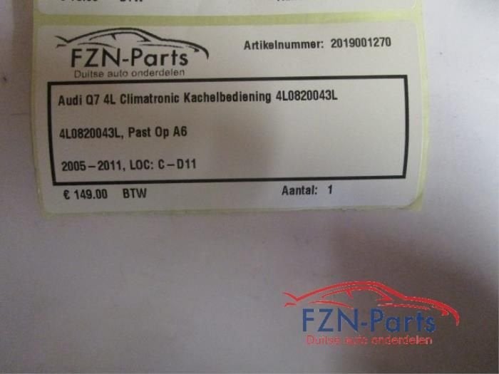 Climatronic Paneel Audi Q7 (22733170), Ophalen of Verzenden, Gebruikt