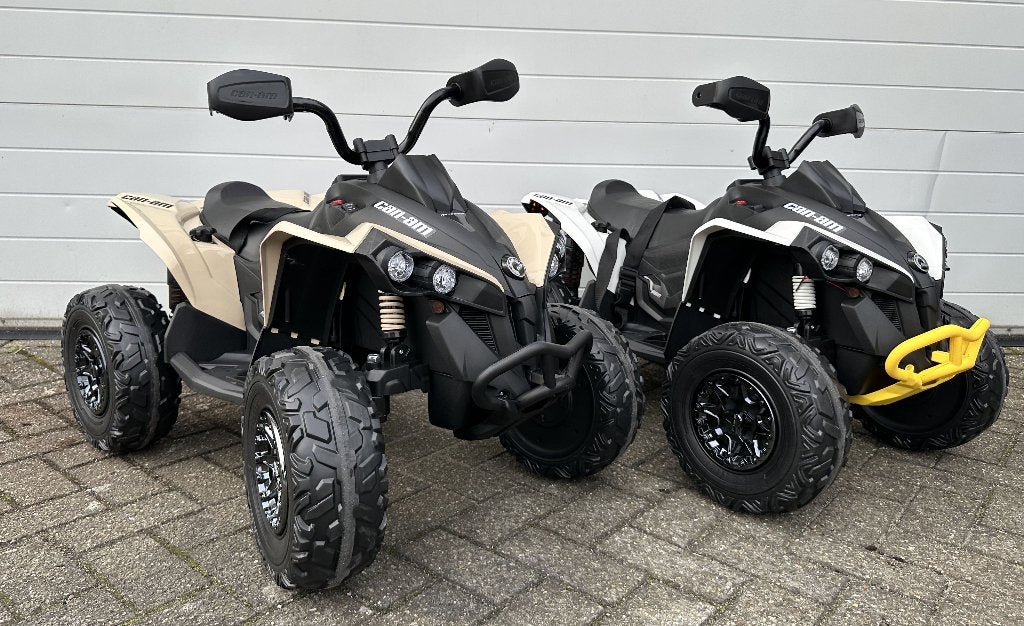 Kinder Accu Quad can-am 12v Rubberband -Leder zit NIEUW !, Ophalen of Verzenden, Nieuw