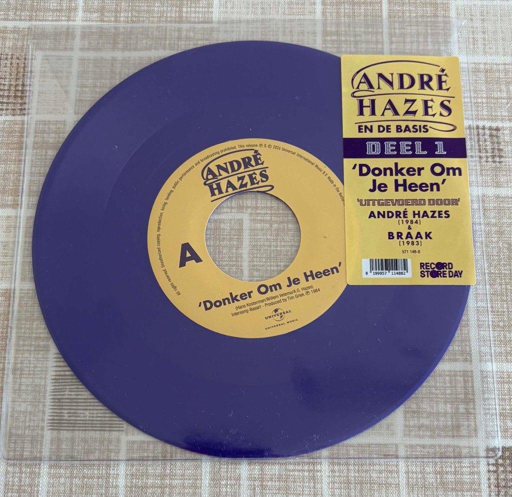 André Hazes / Braak - Donker Om Je Heen (SV), CD & DVD, Vinyles | Néerlandophone, Édition limitée, Enlèvement ou Envoi, 7 inch