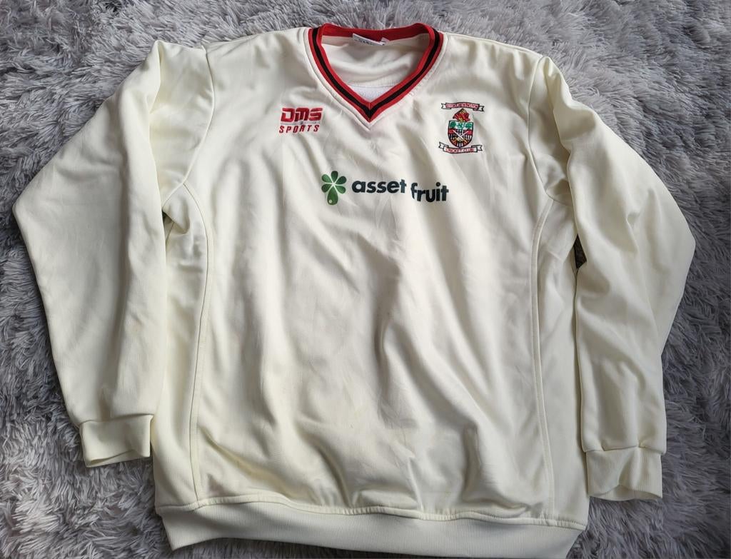 DMS Teamwear crickettrui - V-hals - Maat XXL, Wit, Overige maten, Ophalen of Verzenden, DMS Sports