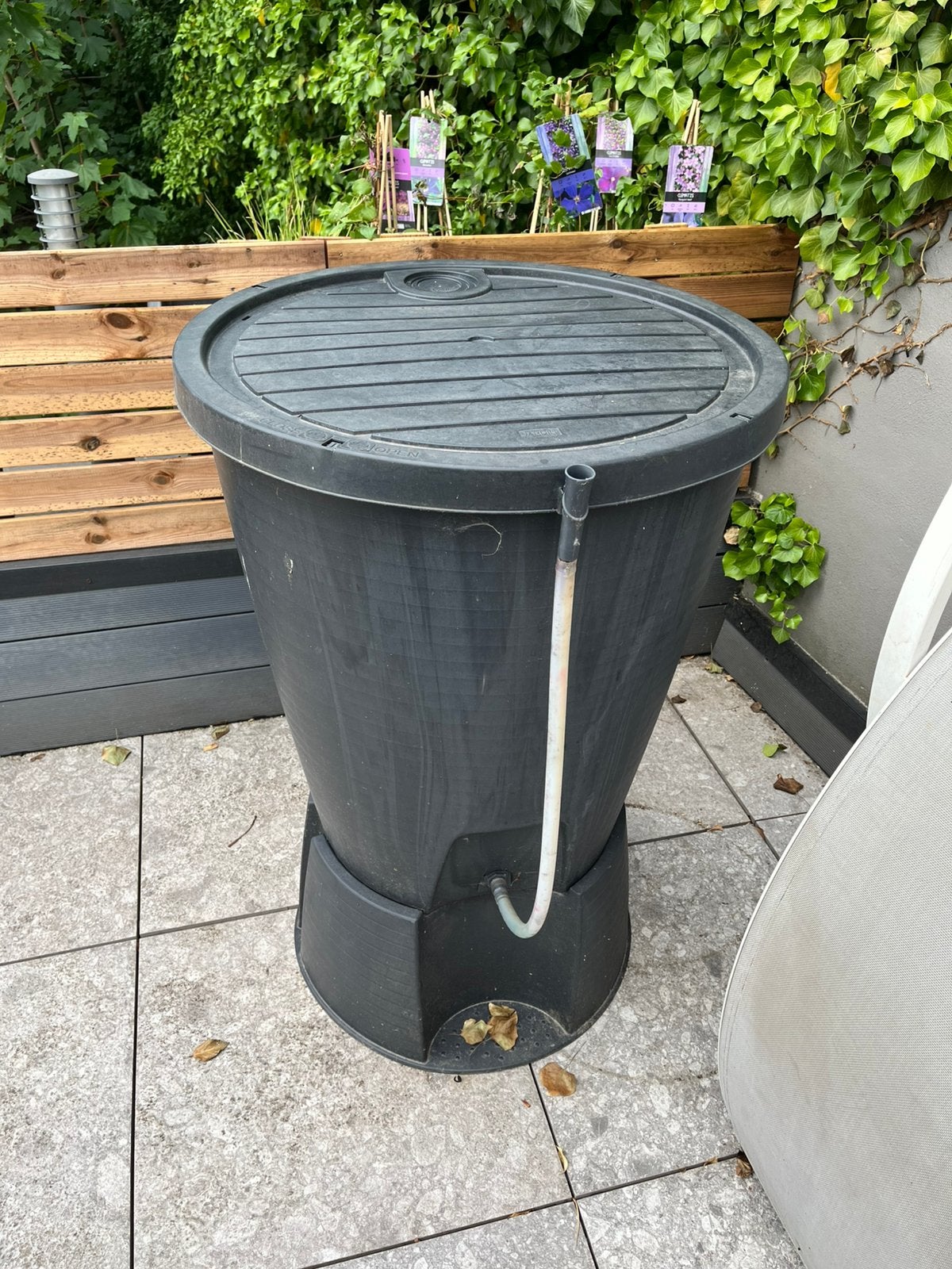 Baril de pluie Jardin 220L, 150 litres ou plus, Comme neuf, Synthétique, Enlèvement
