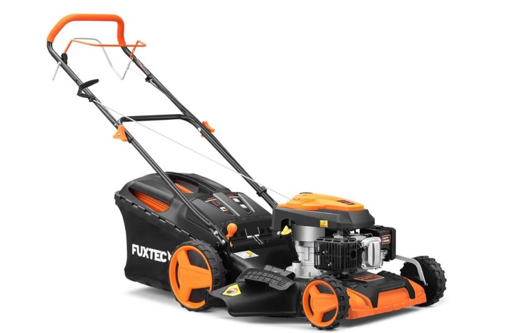 Fuxtec benzine grasmaaier FX-RM5196, Tuin en Terras, Ophalen, Cirkelmaaier, Zo goed als nieuw, Benzine-grasmaaier