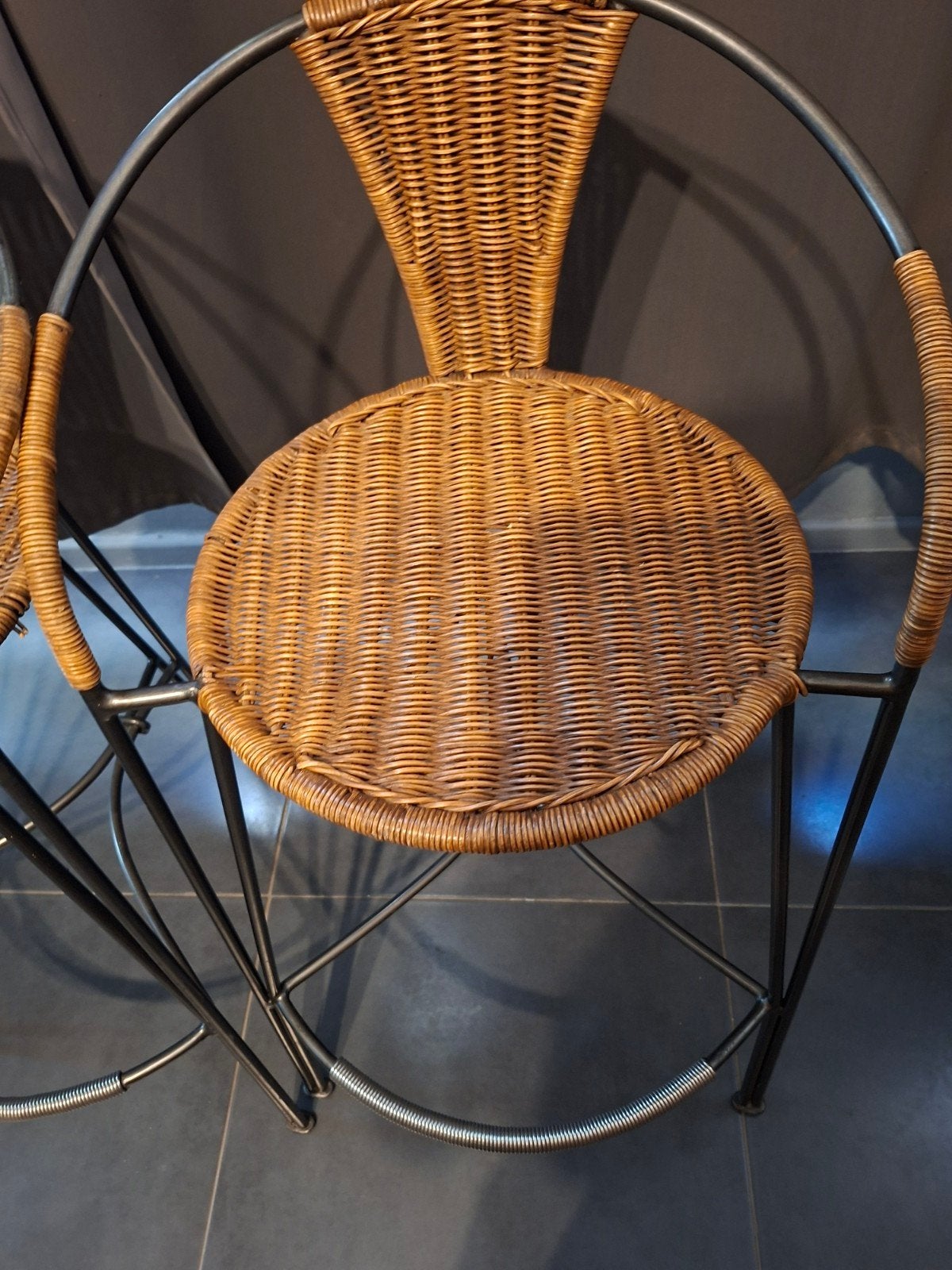 chaisse vinted année 50c, Maison & Meubles, Autres couleurs, Enlèvement, Utilisé, Métal