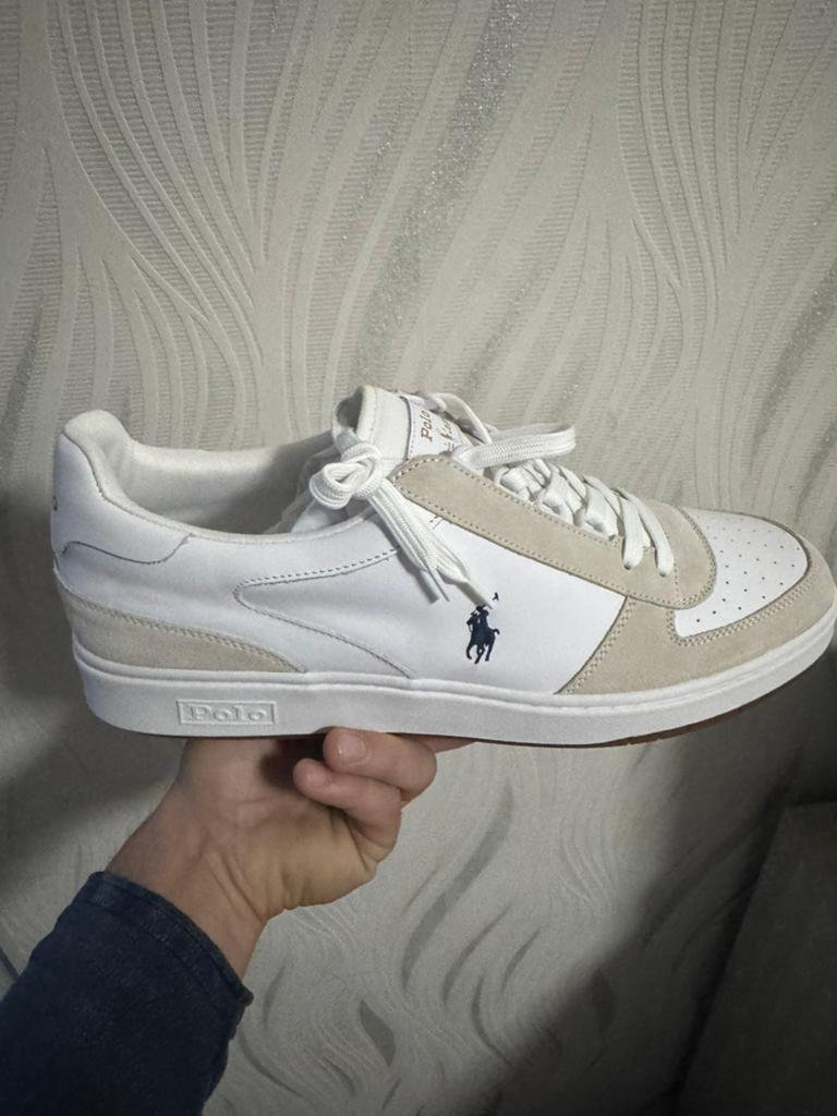 Ralph Lauren basketbal, Ophalen, Wit, Nieuw, Sneakers