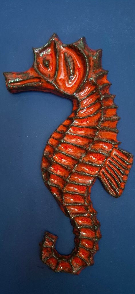 Hippocampe en céramique vintage, Antiquités & Art, Enlèvement ou Envoi