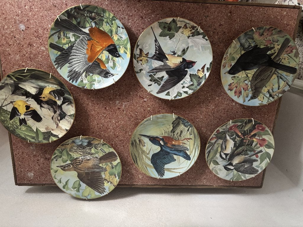 Decoratieve vogelset, Ophalen, Meerkleurig, Decoratieobject, Steen/keramiek