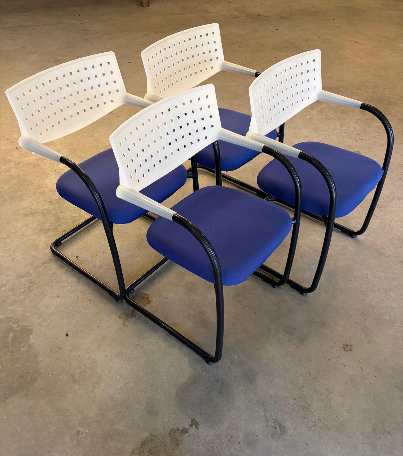 Kantoorstoelen/ stoelen, Huis en Inrichting, Ophalen, Blauw, Zo goed als nieuw, Vier