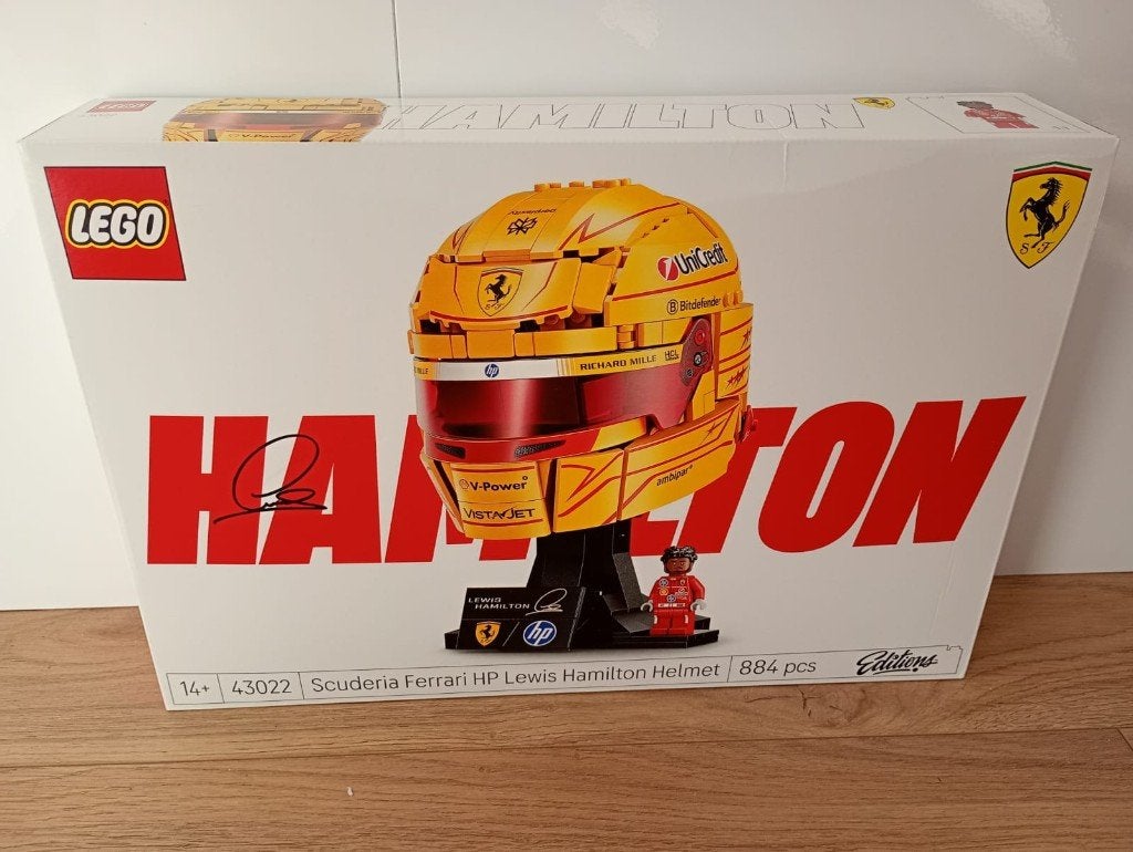 LEGO - 43022 - Scuderia Ferrari HP helm van Lewis Hamilton, Overige thema's, Inclusief extra onderdelen, Lego, Nieuw