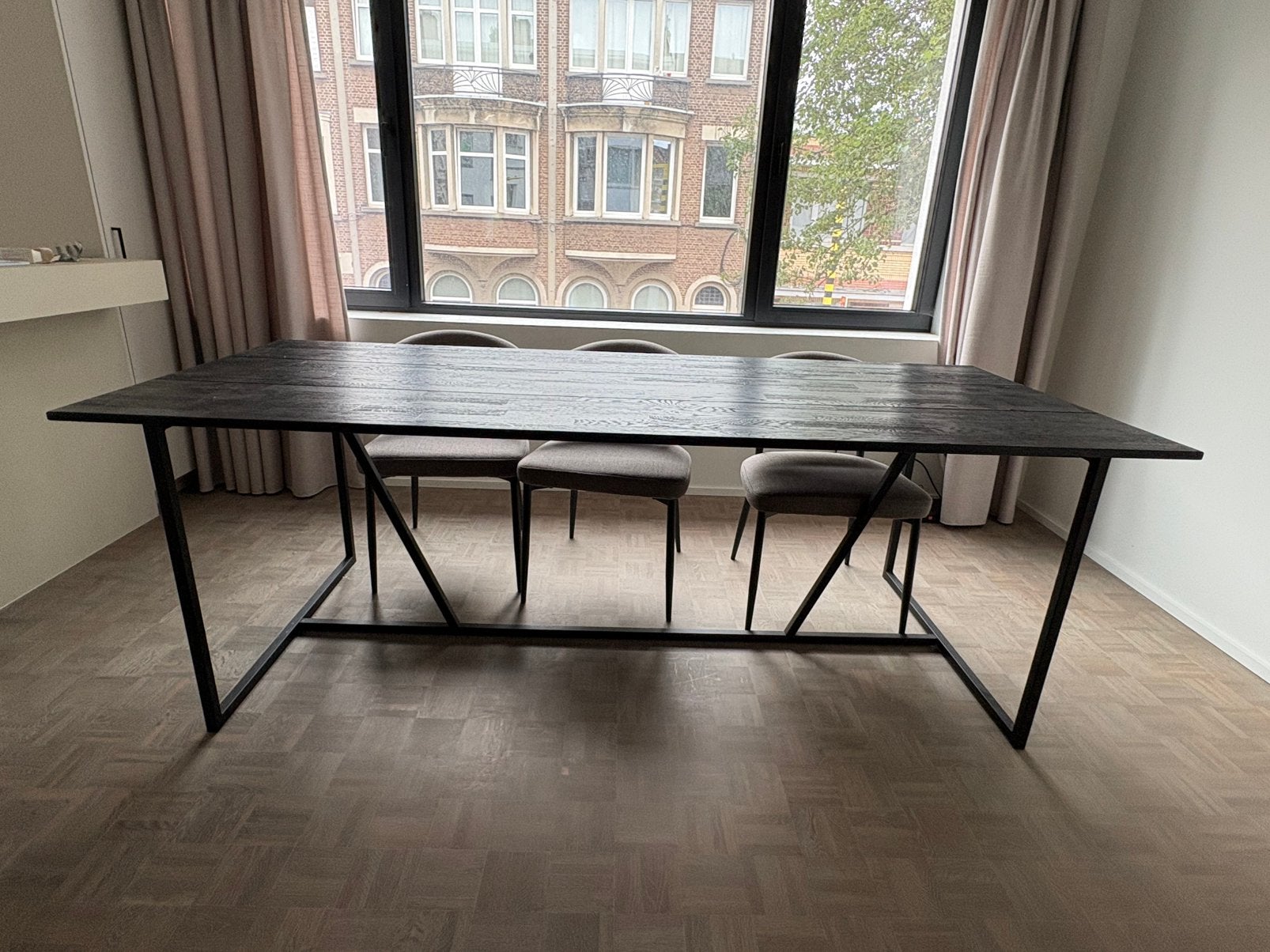 Eettafel te koop, Ophalen, Overige materialen, Gebruikt, 200 cm of meer