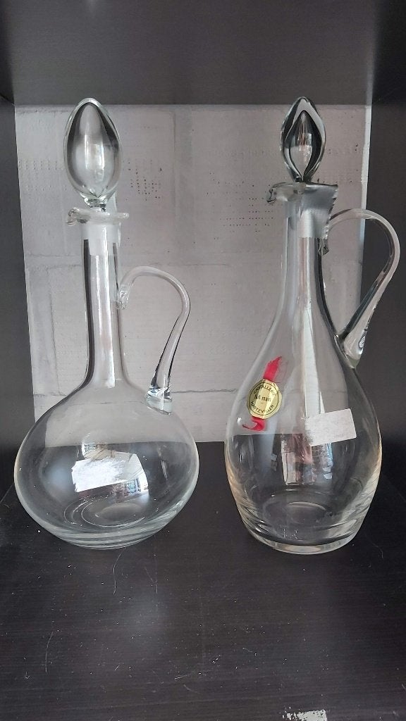 Vintage Kristal Wijnkaraf, Cristallerie de Hartzviller, e.a., Antiek en Kunst, Ophalen of Verzenden
