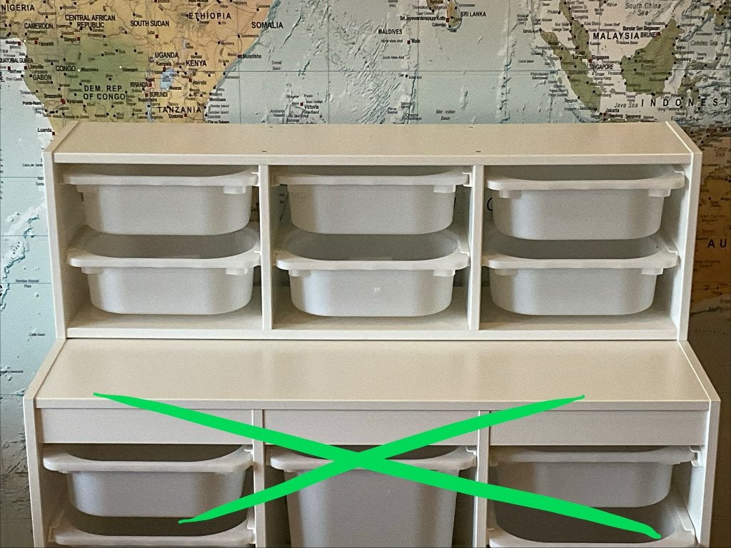 Ensemble de 7 structures TROFAST Ikea, Comme neuf, 75 à 100 cm, Moins de 50 cm, Enlèvement