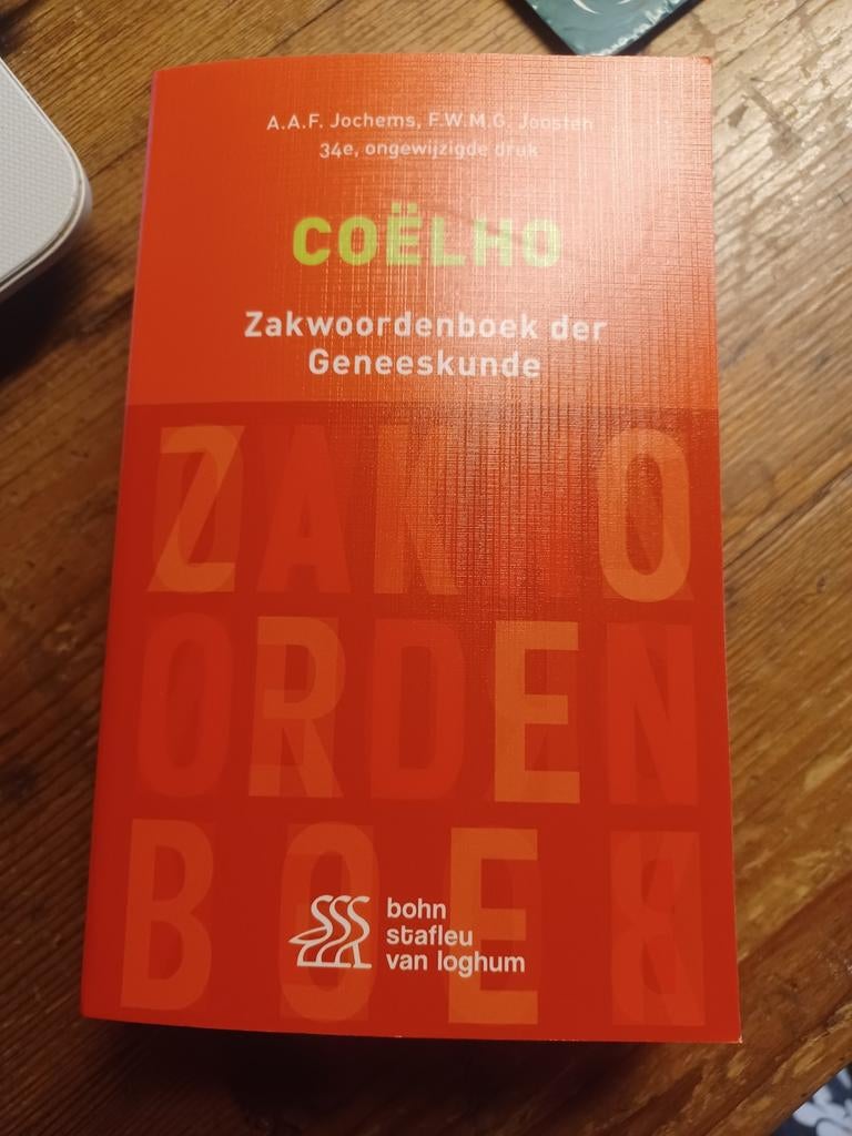 F.W.M.G. Joosten - Coëlho Zakwoordenboek der Geneeskunde, Boeken, Ophalen of Verzenden, F.W.M.G. Joosten; A.A.F. Jochems