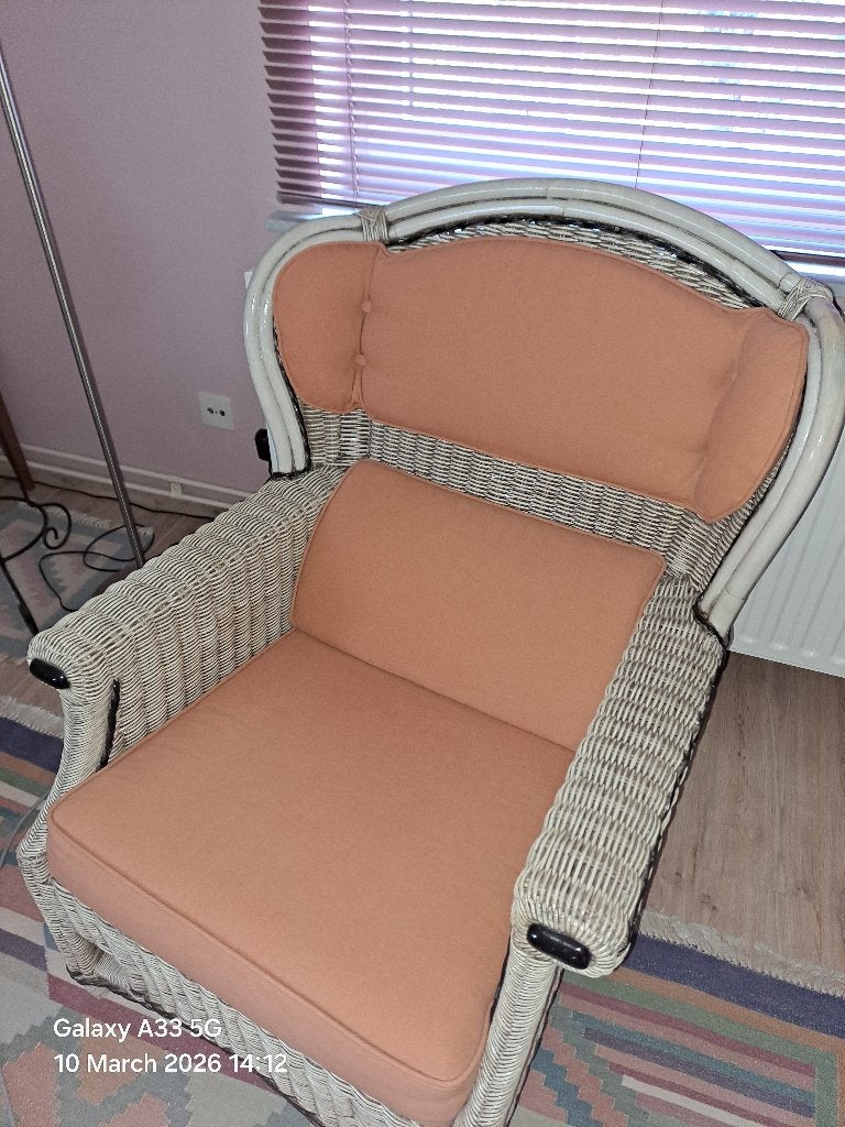 Rotan armchair, Huis en Inrichting, Ophalen, Gebruikt, Eenpersoons, Minder dan 75 cm