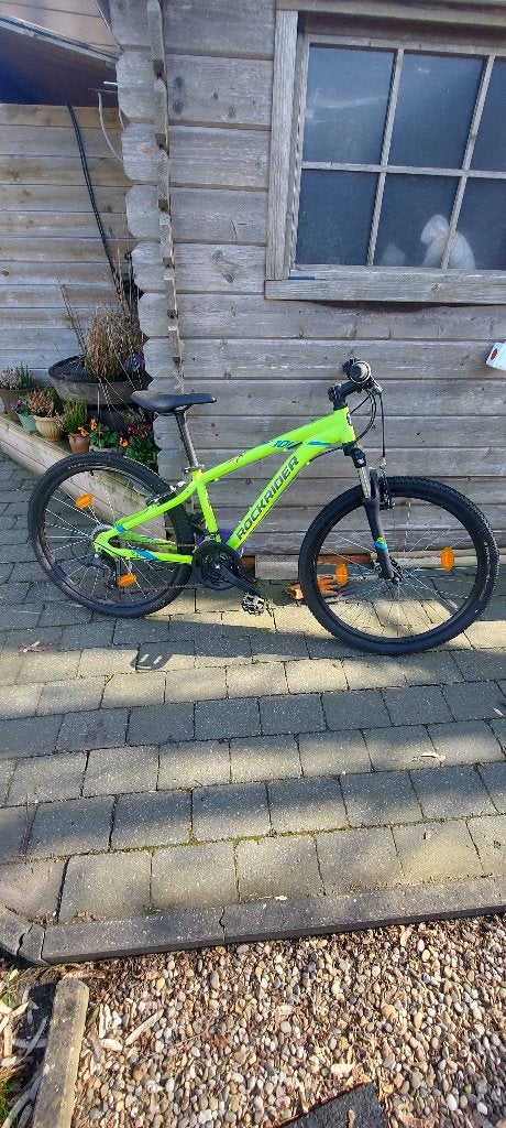 Mtb rockrider, Fietsen en Brommers, Gebruikt, Velgrem, Versnellingen, Rockrider (Decathlon)