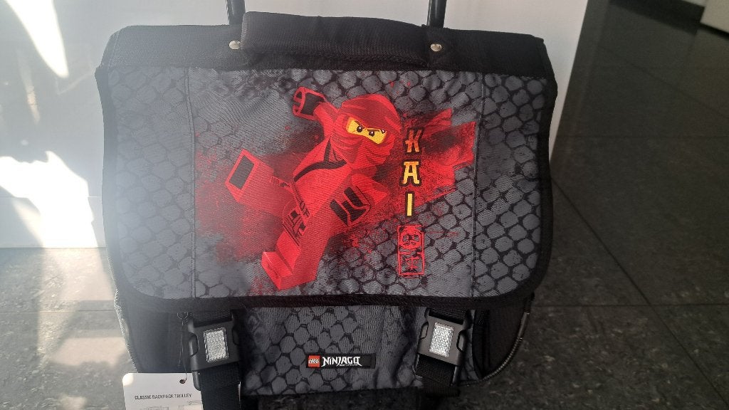 LEGO Boekentas / Rugzak /  Trolley 18L Ninjago Red PL, 30 tot 40 cm, Rugtas, Zwart, Nieuw
