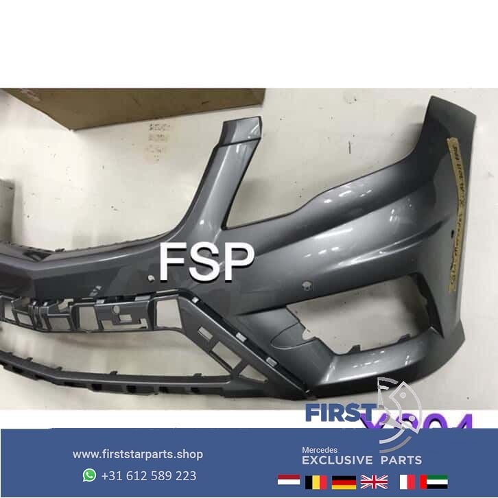 X204 Facelift AMG Voorbumper Mercedes GLK Grijs origineel MB, Gebruikt, -, Voor, Ophalen of Verzenden