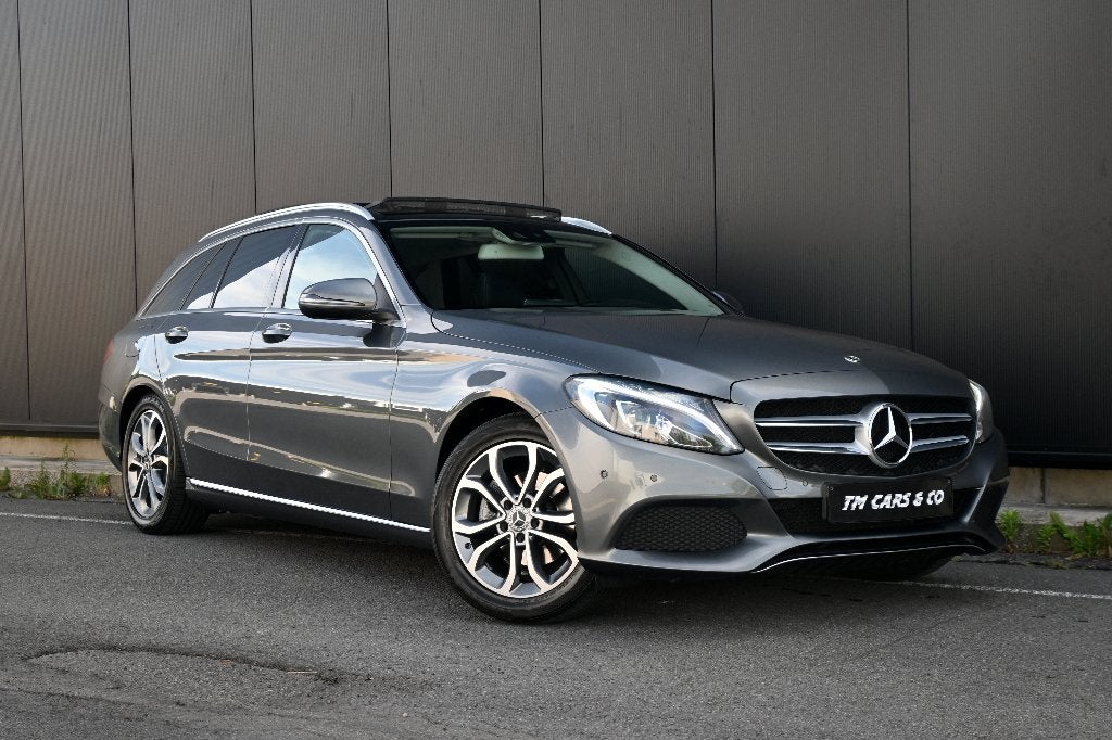 Mercedes C180d Automaat, Pano, LED, Camera, Cruise, dodehoek, 4 cilinders, Lichtsensor, Leder, Bedrijf