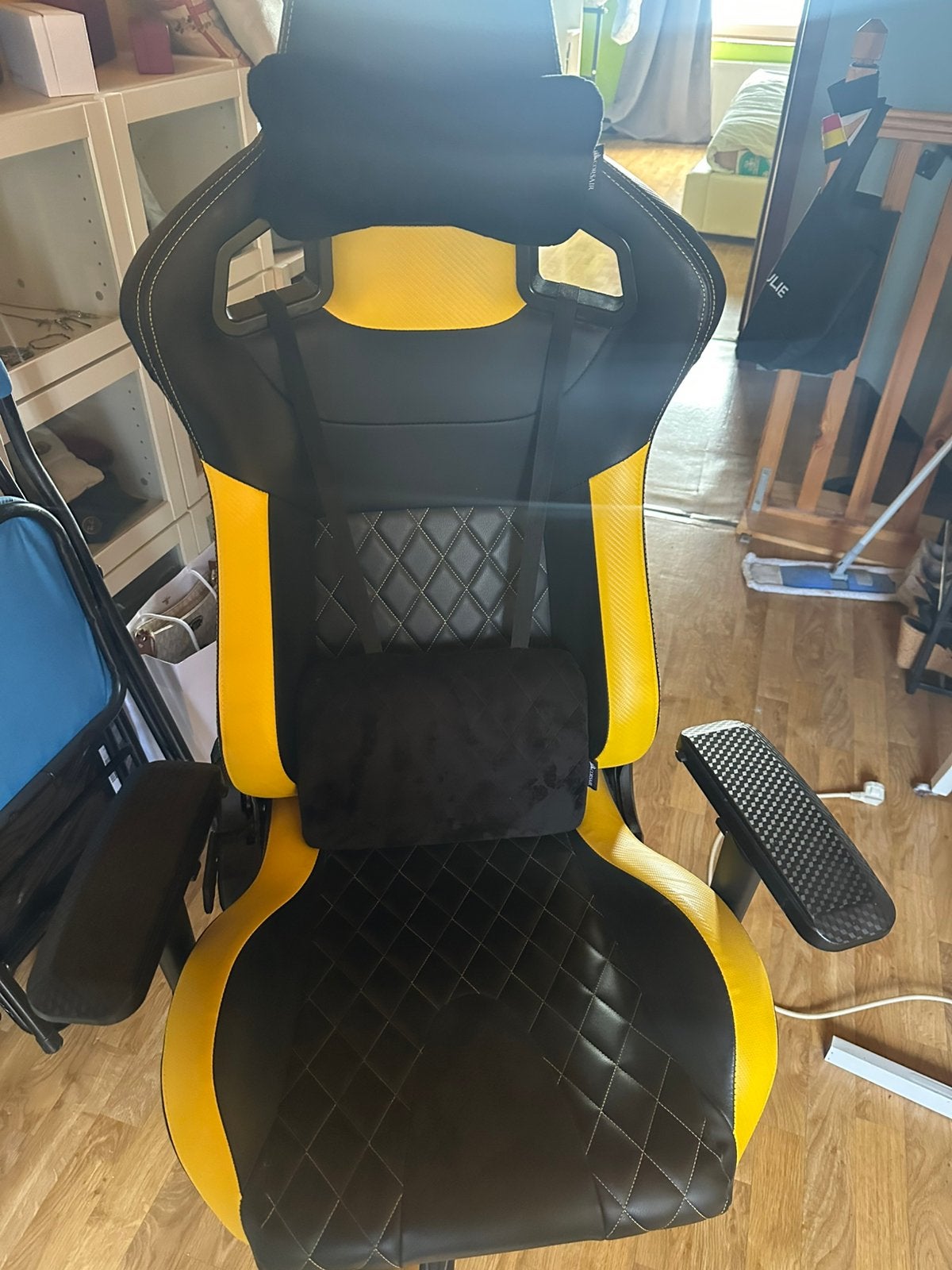Chause gaming corsair, Jaune, Comme neuf, Chaise de bureau de gaming, Enlèvement