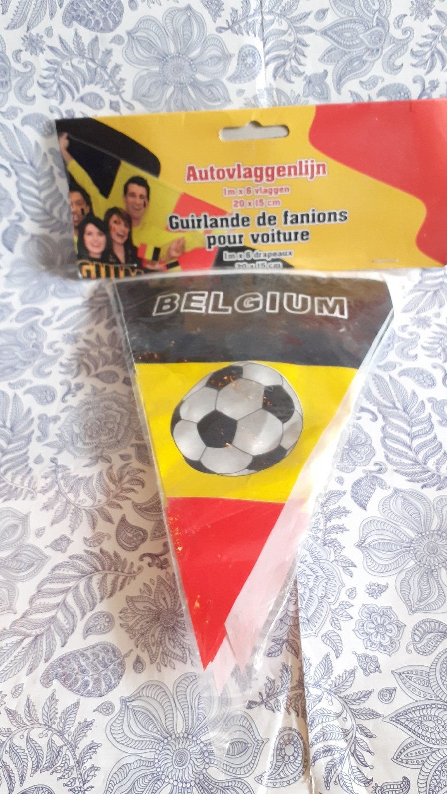 guirlande de fanion pour voiture foot belge, Enlèvement ou Envoi, Neuf, Autres types