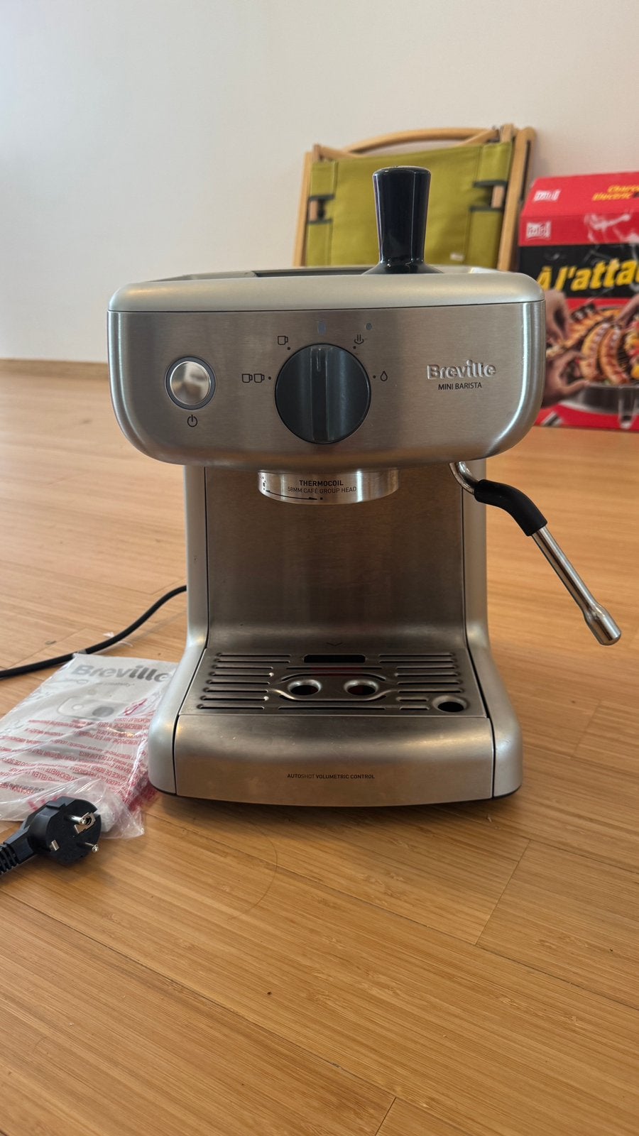 Breville Mini Barista, Ophalen of Verzenden, Gebruikt, Espresso apparaat