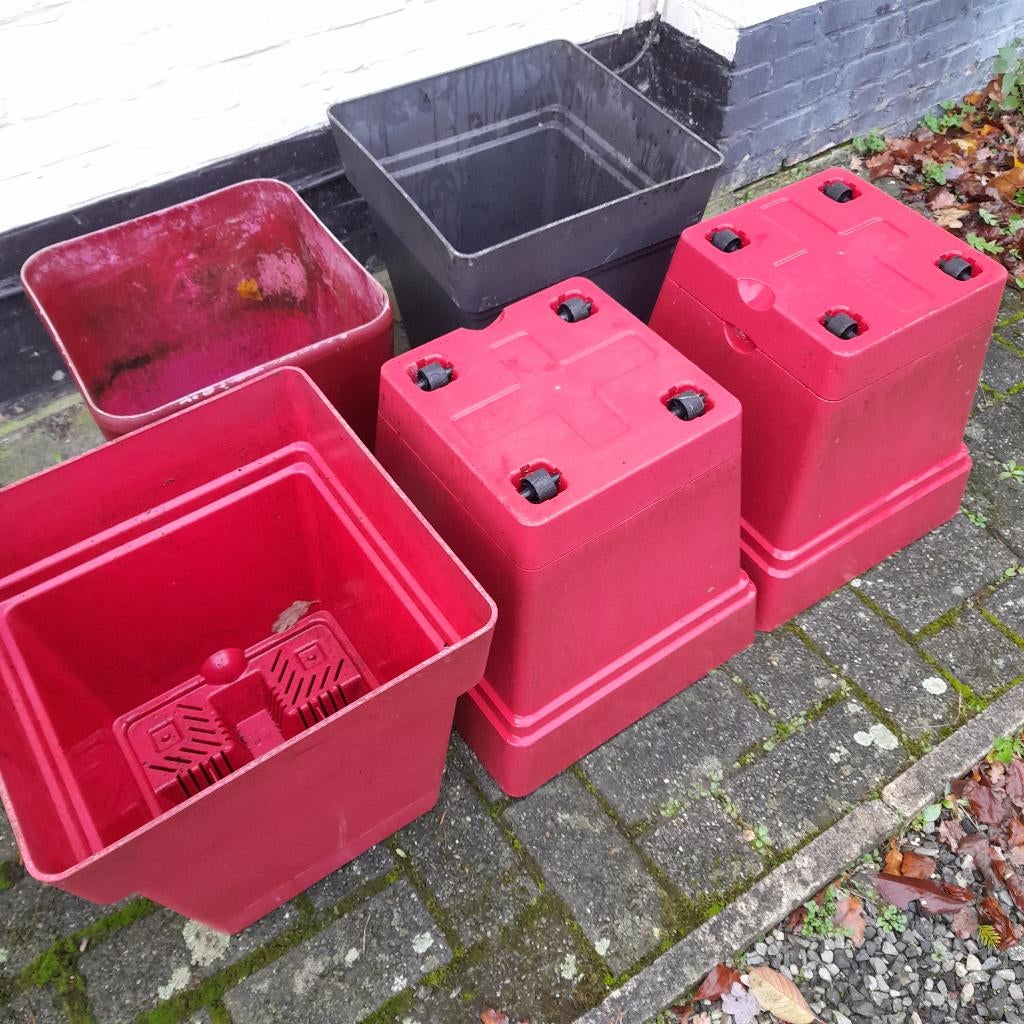 3 bloembakken 12 euro per stuk, Enlèvement, Utilisé, Balcon, Moins de 60 cm
