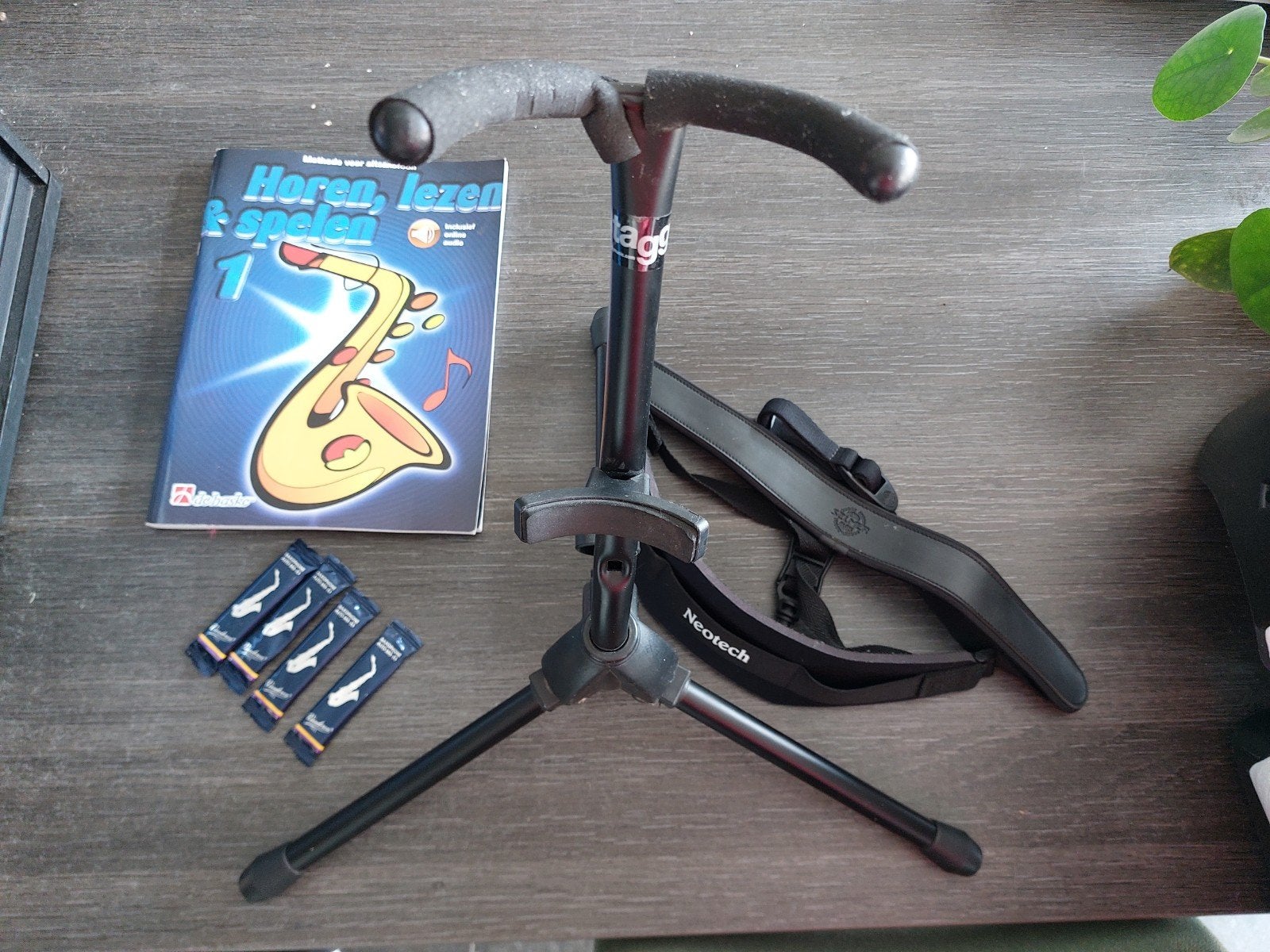 Startpakket saxofoon, Muziek en Instrumenten, Instrumenten | Toebehoren, Ophalen of Verzenden, Zo goed als nieuw, Saxofoon