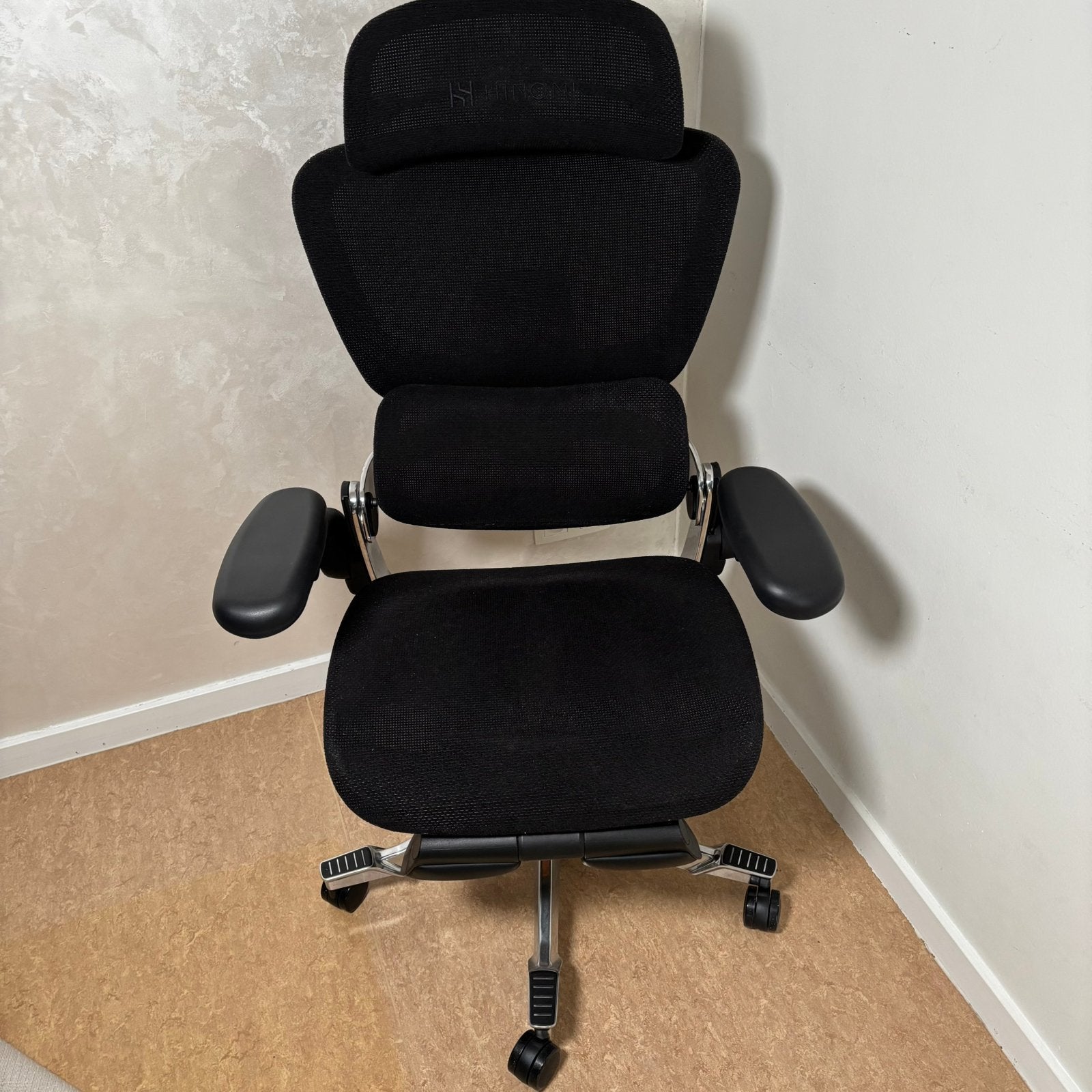 Hinomi H2 Pro Ergonomische Stoel, Ophalen, Zwart, Zo goed als nieuw, Bureaustoel