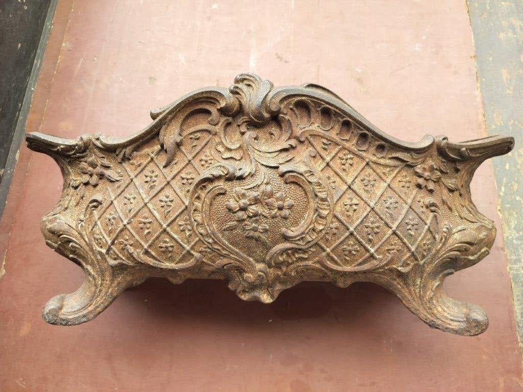 Antieke Franse Victoriaanse gietijzeren jardinière,, Enlèvement