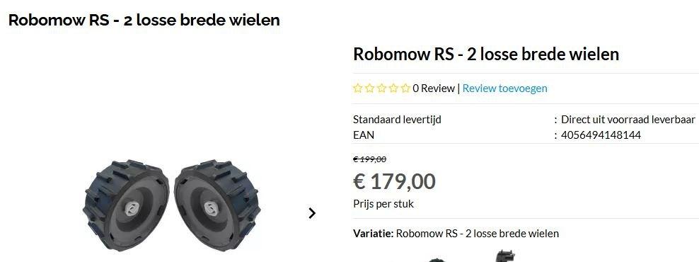 Robotmaaier Robomow MS, RS, TS - 2 brede wielen, Enlèvement, Comme neuf