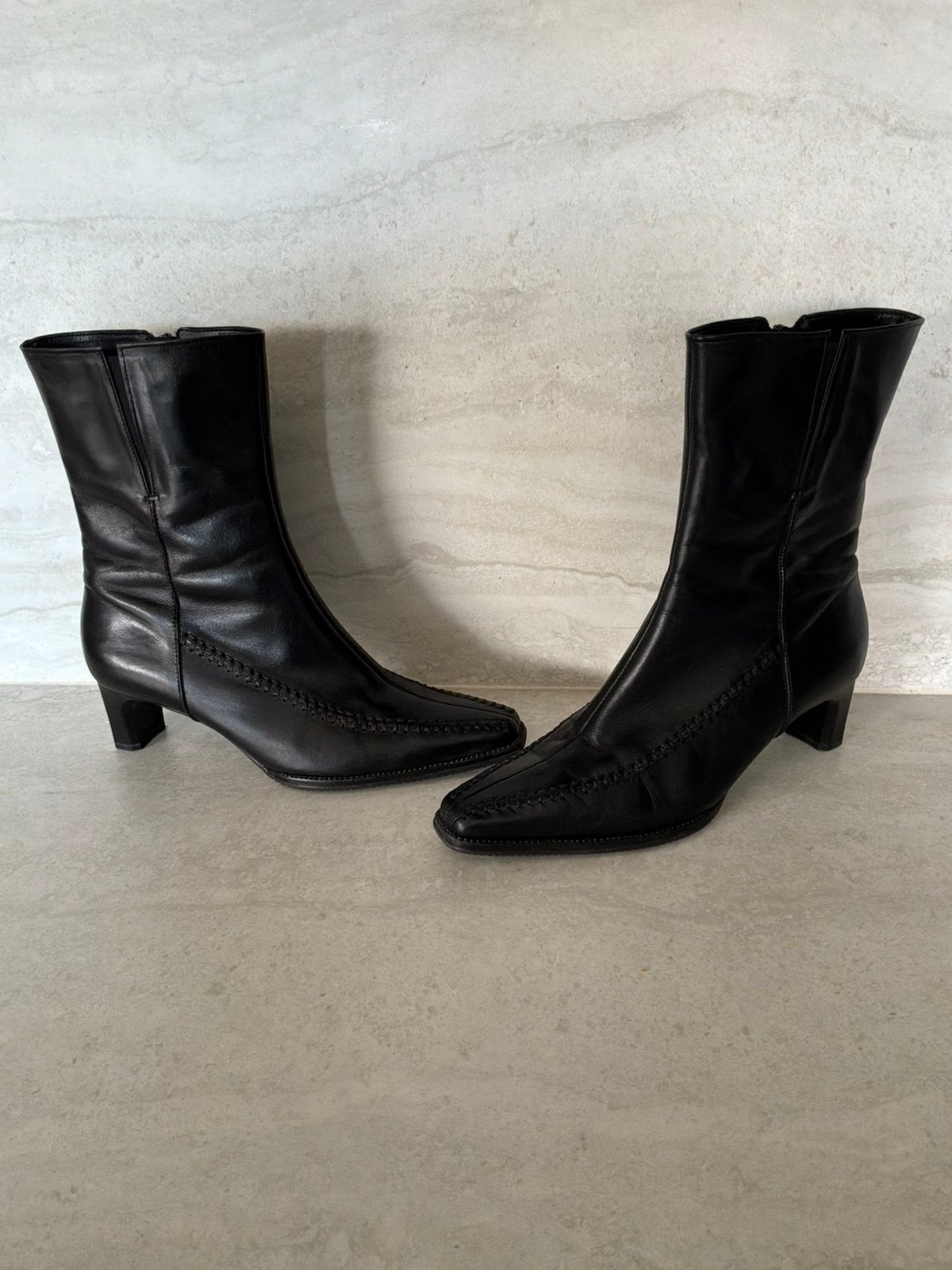 Zwarte enkellaarsjes, merk Gabor, maat 37,5, Vêtements | Femmes, Comme neuf, Enlèvement, Boots et Botinnes, Noir