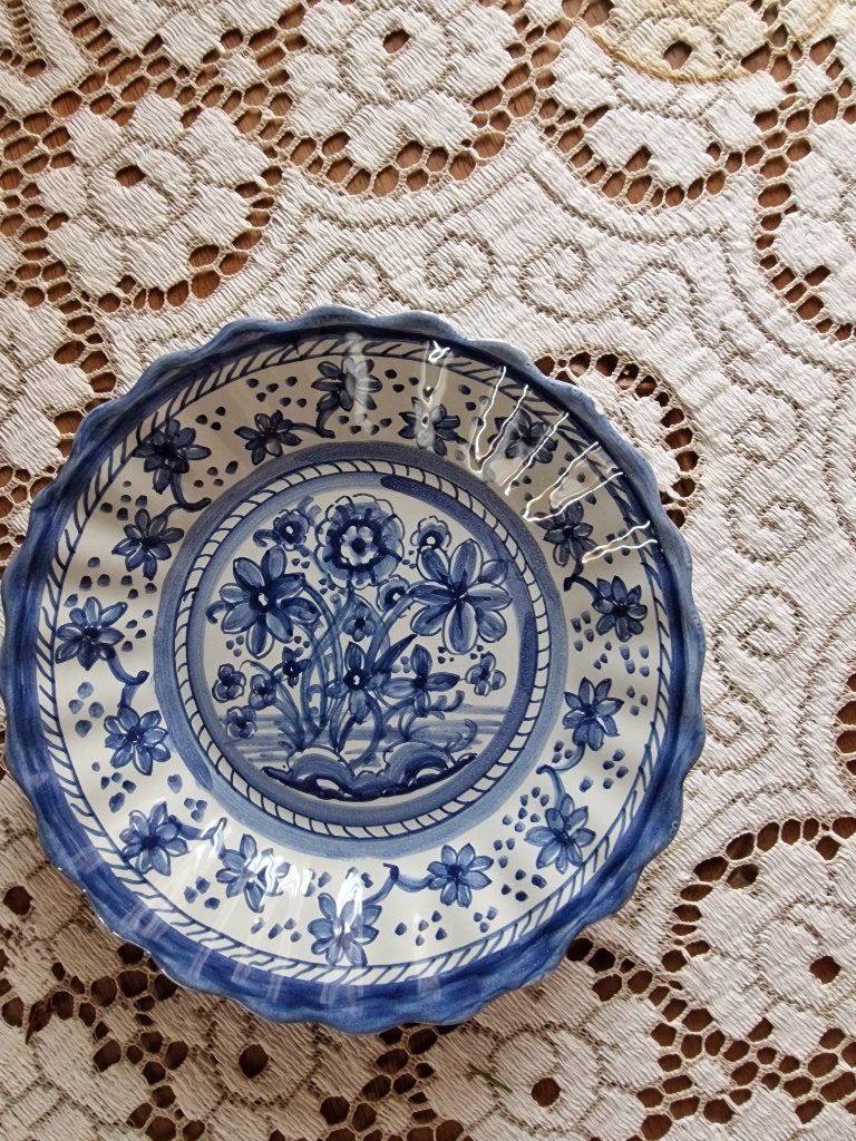 Origineel Makkum Handgeschilderd Blauw-Wit Sierbord, Antiek en Kunst, Ophalen