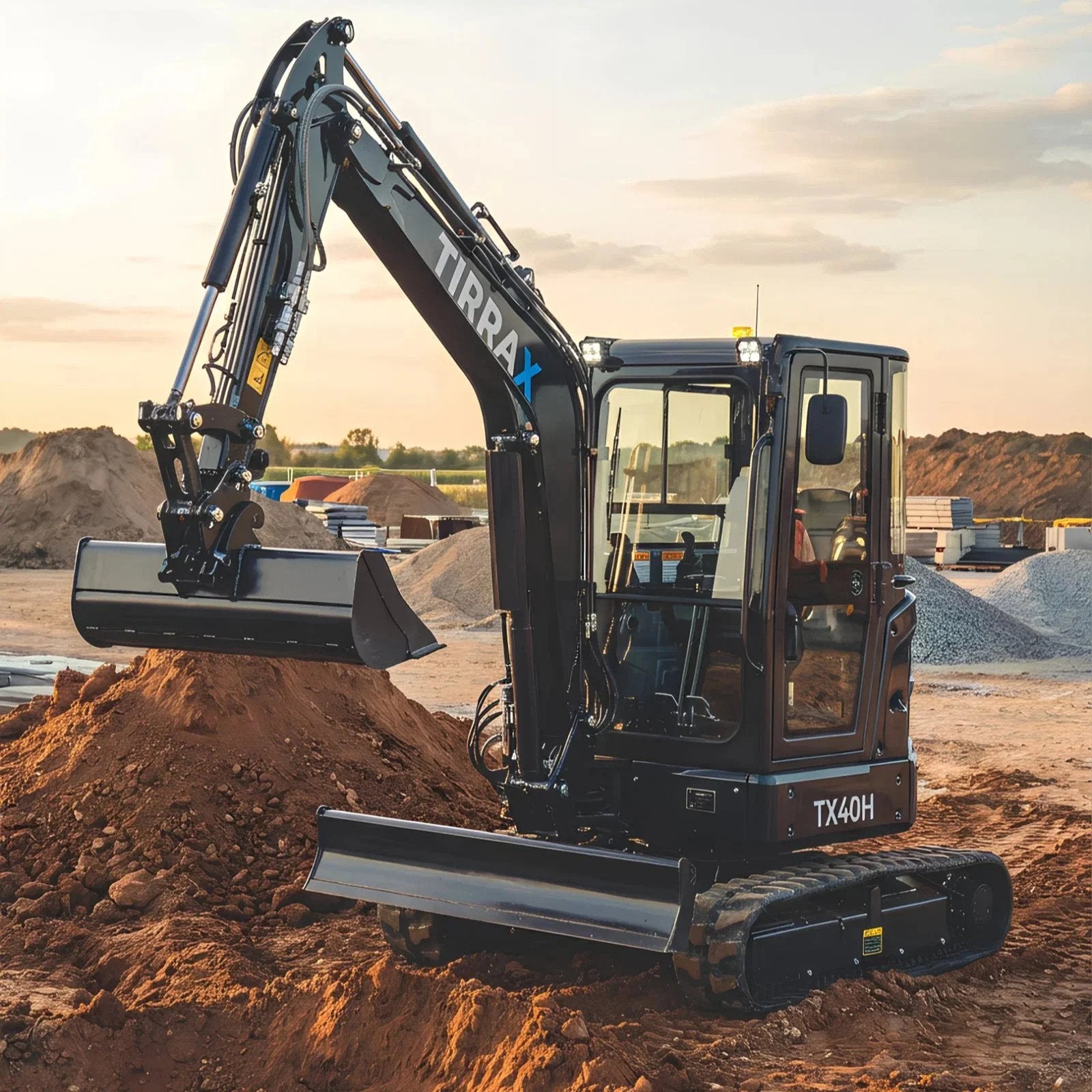 TIRRAX Binnendraaier TX40H (année de construction 2026), Articles professionnels, TIRRAX, Info@tirrax.com, Excavatrice